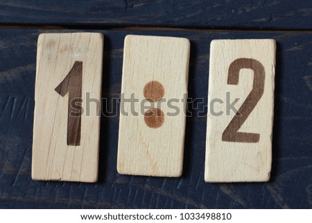 Old retro numbers