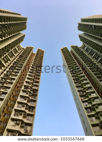 Tung Chung, Lantau island, HongKong skyscrapers