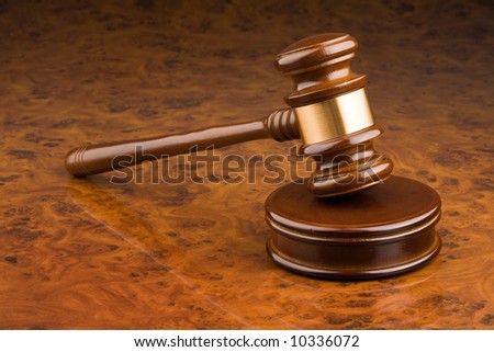 Wooden gavel - symbol for jurisdiction Royalty-Free Stock Photo #10336072
