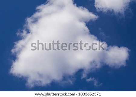 beautiful blue sky background with a white clouds.