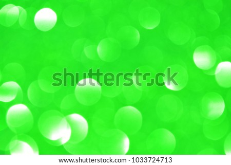 Abstract green bokeh backgrounds for conceptual decor, background  to display or edit images to promote holidays and online content ads.