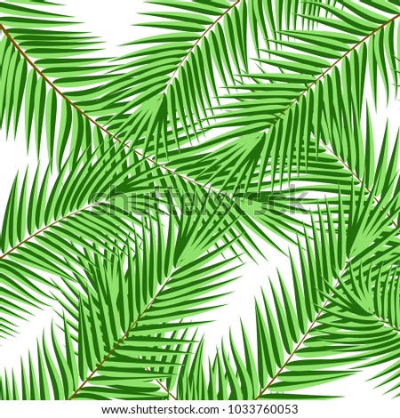 Palm tree pattern. Abstract nature background. Stock vector.