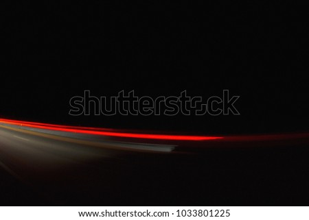 Car light with street at night
