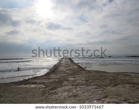 
Photo of a landscape to the sea - Portugal, Costa da Caparica.