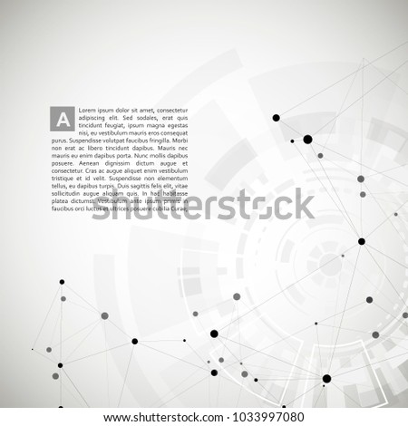 Vector abstract polygonal social network and creative background.