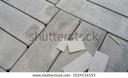 Cement block floor , texture