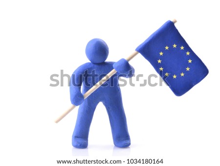 Flag of the European Union on a white background