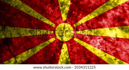 Macedonia smoke flag