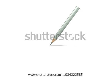 gray pensil on white background, crayon