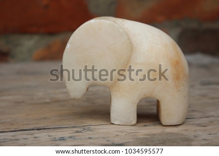 Figurine of marble elephant