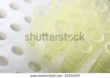 plastic tube used in biochemical analysis