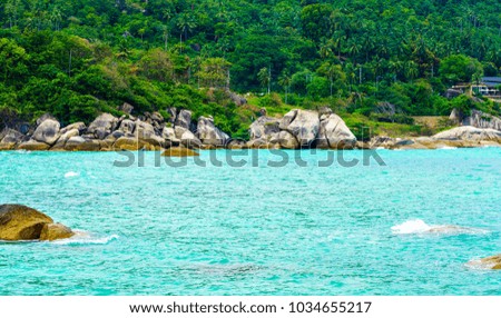 pictures of the silver beach at Koh Samui in Thailand
