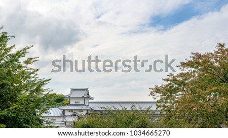 Scenery of the Kanazawa castle park in Kanazawa, Japan