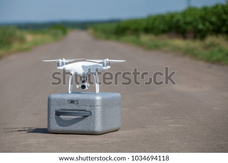 Drone of corn field