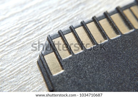 Micro USB flash drive blurred background macro photography