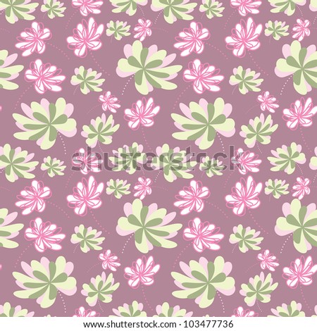 Flowers - seamless pattern
