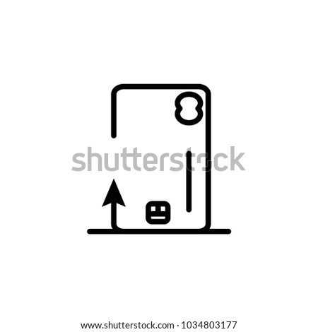 Phone case icon vector