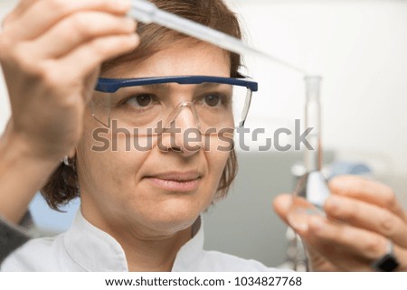 Pharmaceutical woman working