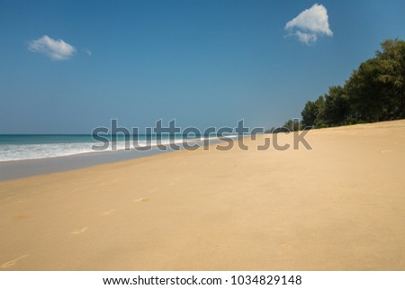Hat Na Tai beach in Phang Nga Province, located between Khao Lak and north of Phuket Island