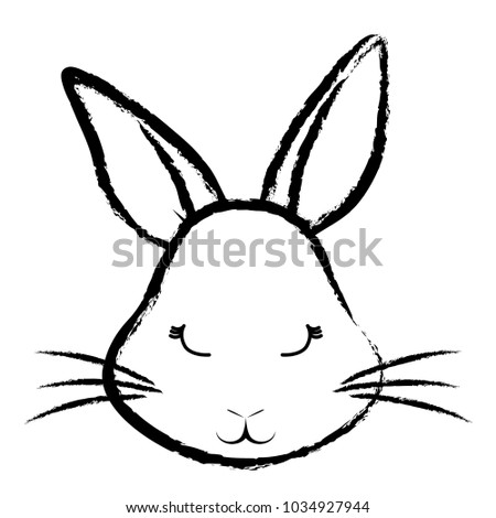 Cute rabbit icon 
