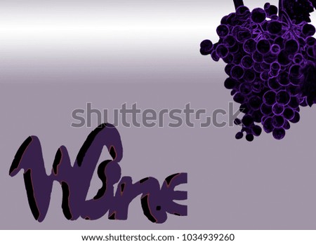 Composition of bottle of wine