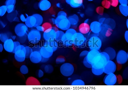 Abstract blur of decorative lighting on festival