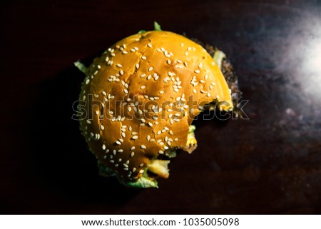 burger from above