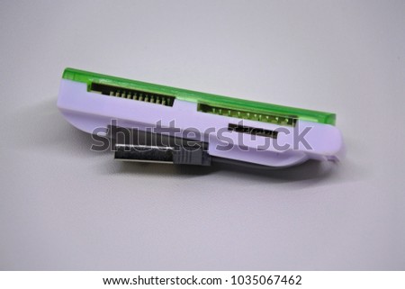 card reader isolated on white background