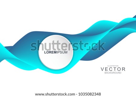 Horizontal Banner of Smoke fluid.abstract background with curve shape. Liquid wave modern template.