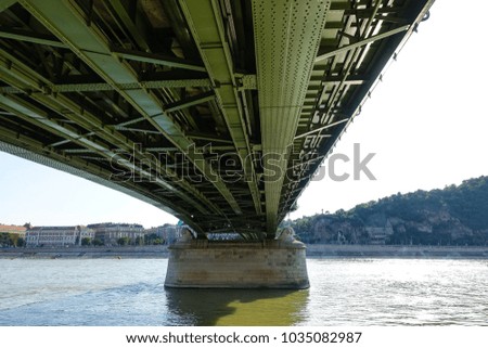 Under the Szechenyi Chain Bridge, Budapest, Hungary
