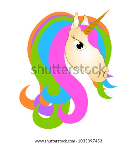 Cute unicorn. Fantasy creature