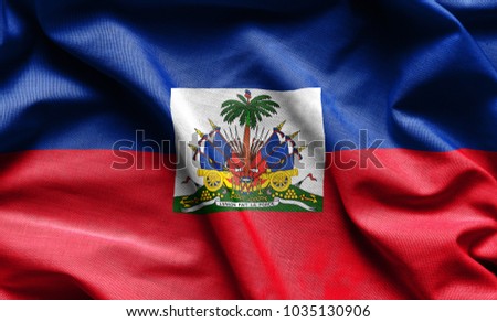 Haiti waving flag