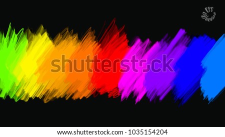 abstract colours full palette banner. Beautiful hand drawn vector sketch. Colorful elements for social media and print decoration.