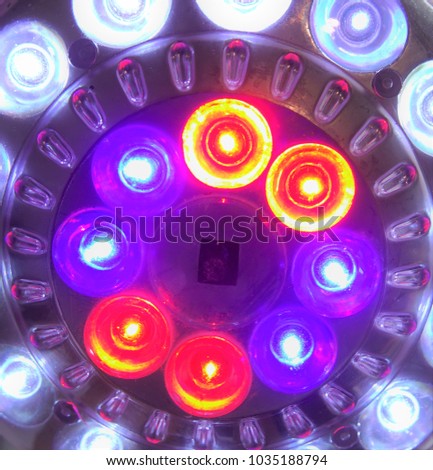 Abstract led lights background photo. Fractal art backgrounds.