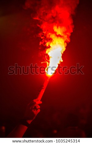 Sports Fan With Torch 