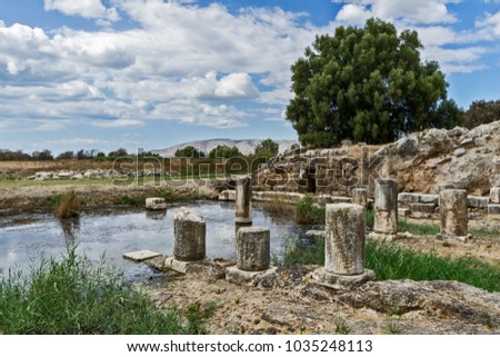 Oiniades antiquities in Greece.  Royalty-Free Stock Photo #1035248113