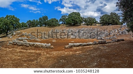 Oiniades antiquities in Greece.  Royalty-Free Stock Photo #1035248128