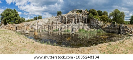 Oiniades antiquities in Greece.  Royalty-Free Stock Photo #1035248134