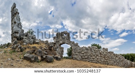 Oiniades antiquities in Greece.  Royalty-Free Stock Photo #1035248137