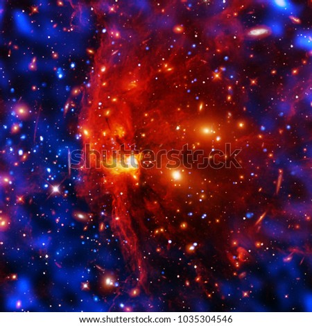 Space and galaxy. Stars background. The elements of this image furnished by NASA.