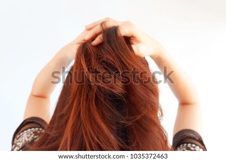 Asian Hairstyles is brown hair fashion of beautiful woman 