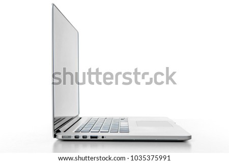 computer on isolated background