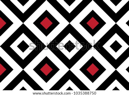 Black, white and red vector pattern background