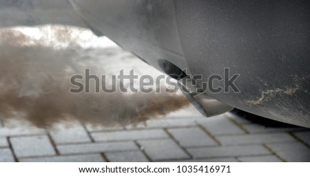 symbolic photo for diesel driving ban Royalty-Free Stock Photo #1035416971