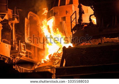 steel production in the metallurgical furnace