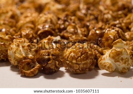 Popcorn close up in shallow depth of field