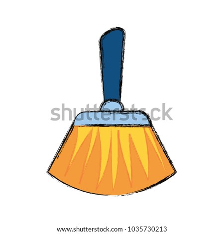 broom vector illustration