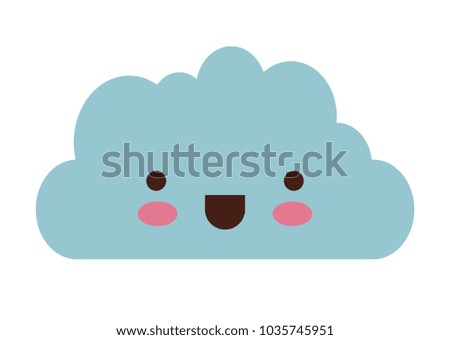 cute clouds kawaii characters