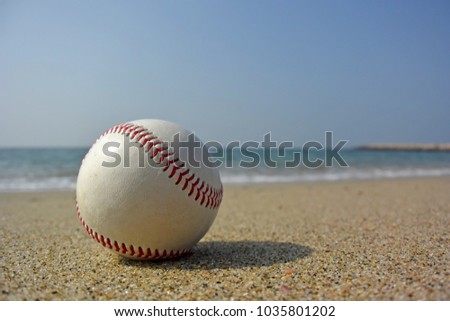 Baseball on the beach
