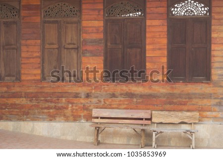 Old wood window background image